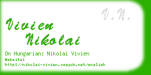 vivien nikolai business card